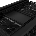 Thor Kitchen Black Stainless Steel Freestanding Professional Double Oven Gas Range|Gordon Ramsay Series (7 cu.ft.) - RSG48EB