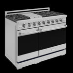 Thor Kitchen Stainless Steel Freestanding Professional Double Oven Gas Range|Gordon Ramsay Series (7 cu.ft.)- RSG48E