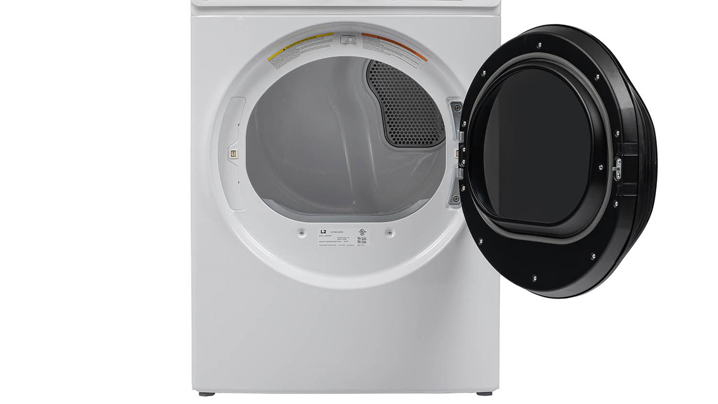 L2 White Electric Dryer with French Display (8.0 Cu. Ft) - LE52N3AWWFR