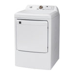 L2 White Electric Dryer with French Display (7.5 Cu. Ft) - LE52N1BWWCFR