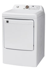 L2 White Electric Dryer with French Display (7.5 Cu. Ft) - LE52N1BWWCFR