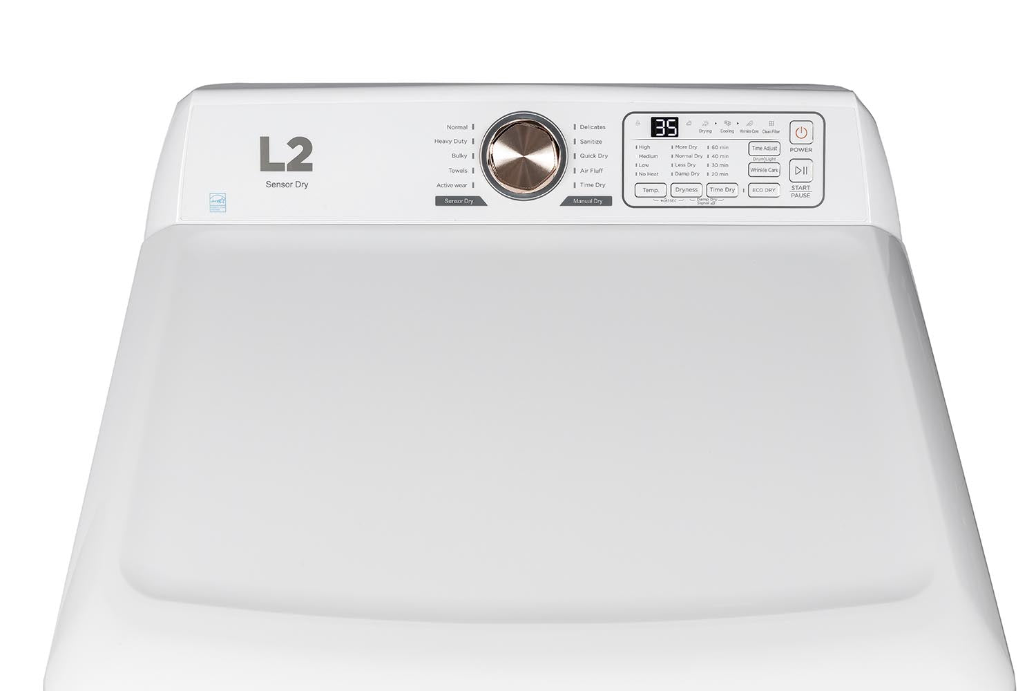 L2 White Top Load Washer (5.2 Cu. Ft) & White Electric Dryer (7.5 Cu. Ft) - LT52N1BWWC/LE52N1BWWC