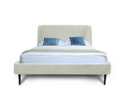 Stege Full-Size Bed - Cream/Black Legs