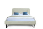 Stege Full-Size Bed - Cream/Black Legs