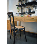 Blagardsgade Rattan Dining Chair Set - Black/Natural - Set of 2