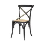 Blagardsgade Rattan Dining Chair Set - Black/Natural - Set of 2