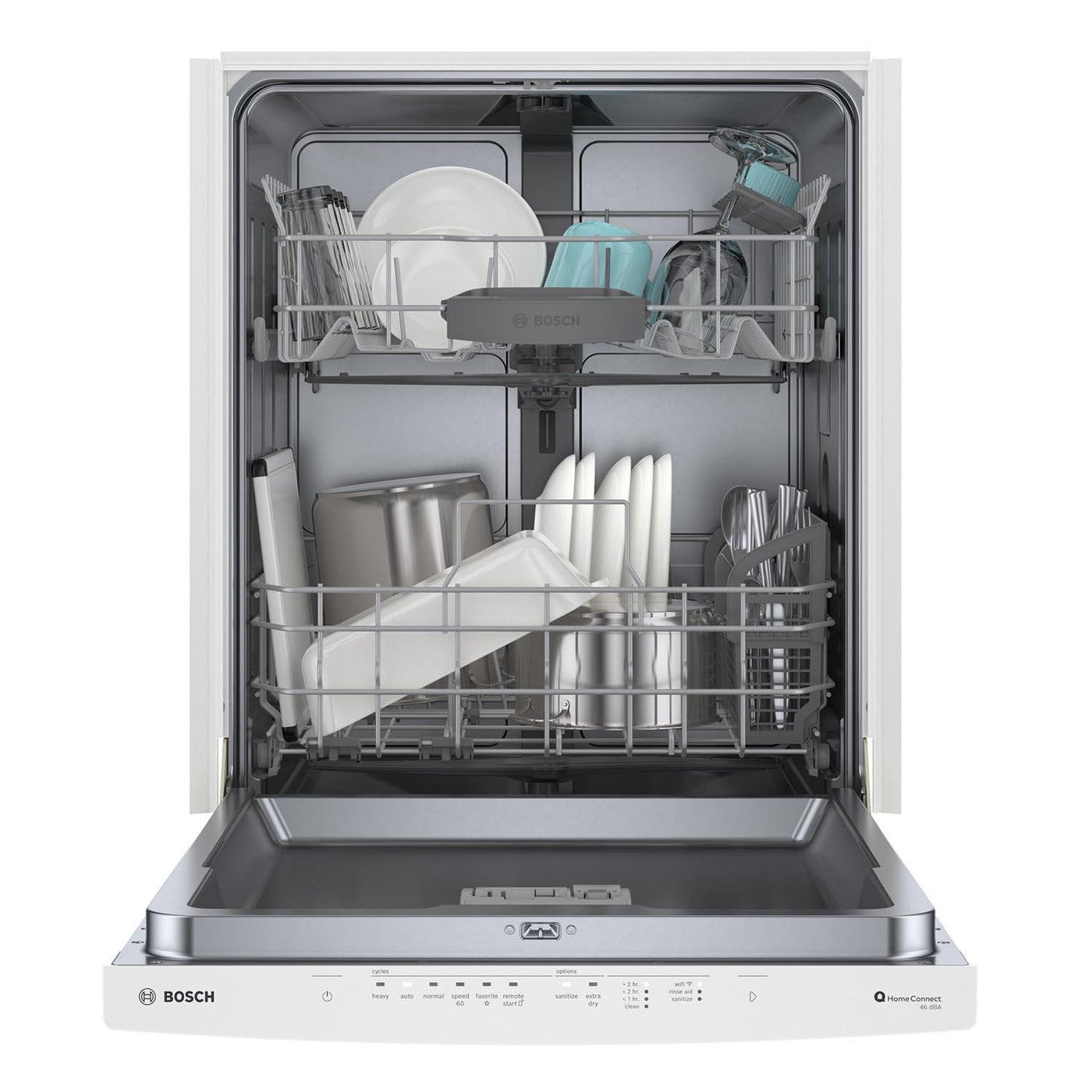 Bosch White 24" Smart Dishwasher with Home Connect - SHS53C72N