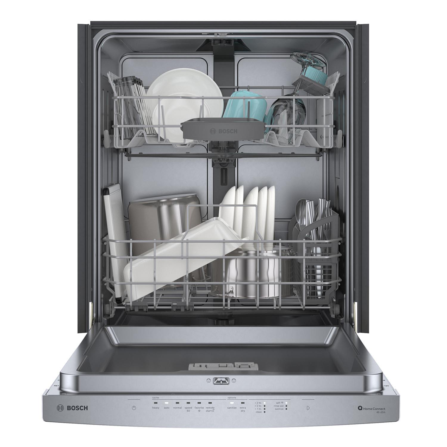 Bosch Stainless Steel 24" Smart Dishwasher with Home Connect - SHS53C75N