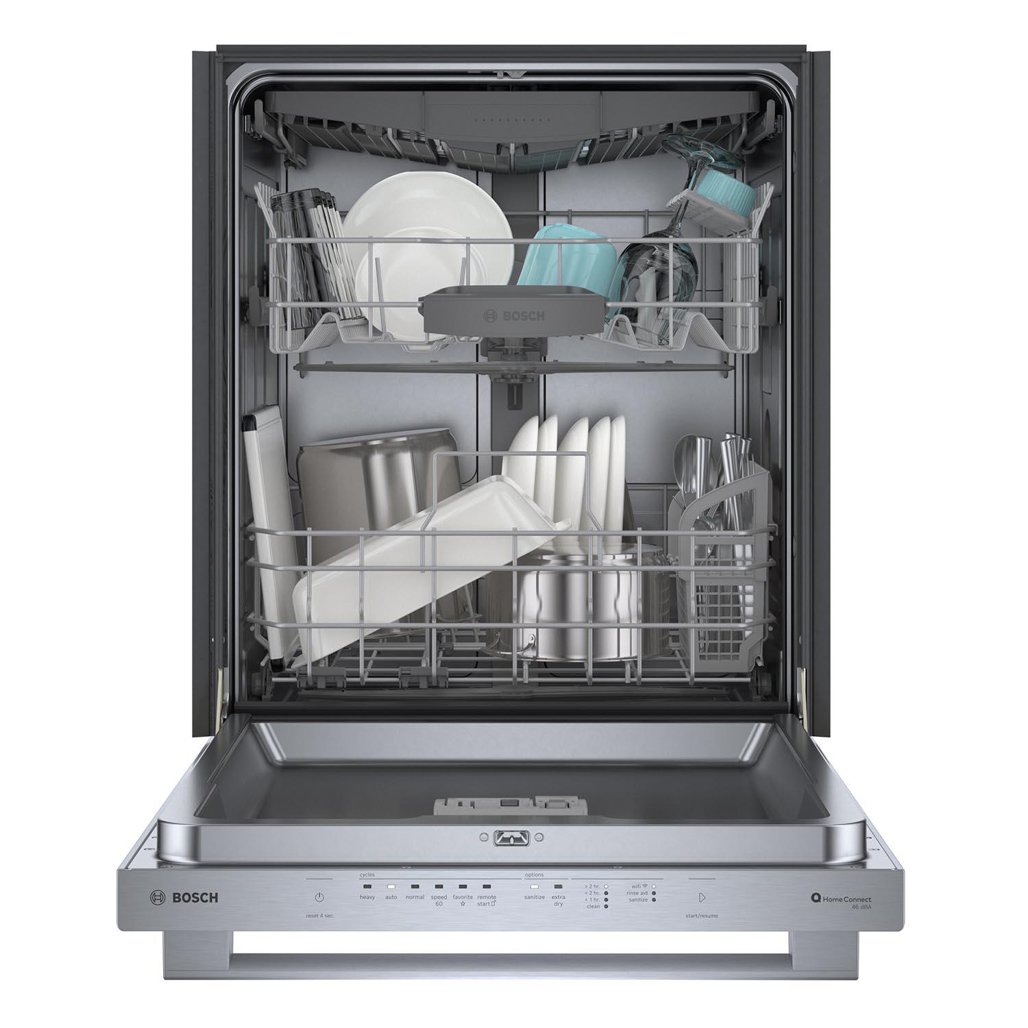 Bosch Stainless Steel 24" Smart Dishwasher with Home Connect, Third Rack - SHX53CM5N
