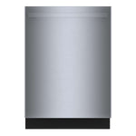 Bosch Stainless Steel Anti Fingerprint 24" Smart Dishwasher with Home Connect, Third Rack - SHX5AEM5N