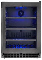 Danby Silhouette Black And Stainless Wine Cooler 50 Bottle - SWC057D1BSS