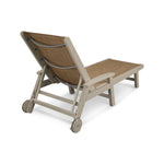 POLYWOODÂ® Coastal Wheel Chaise - Sand/Burlap