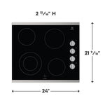 Electrolux Stainless Steel 24" Electric Cooktop - ECCE242CAS