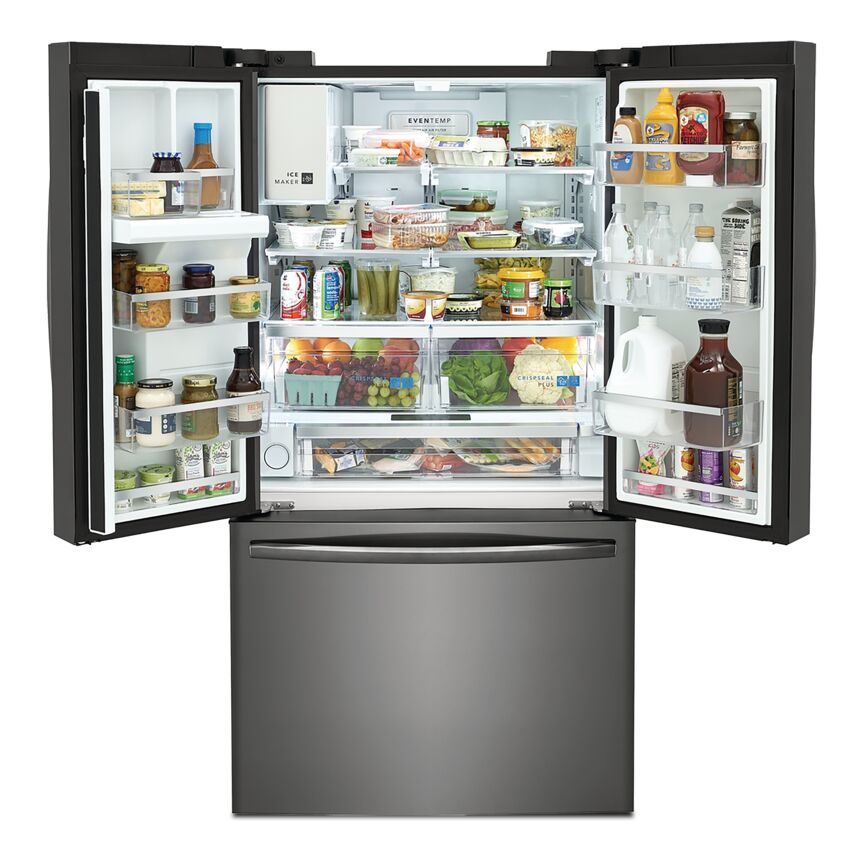Frigidaire Gallery Black Stainless Steel 36" French Door Refrigerator (27.8 Cu. Ft.) - GRFS2853AD