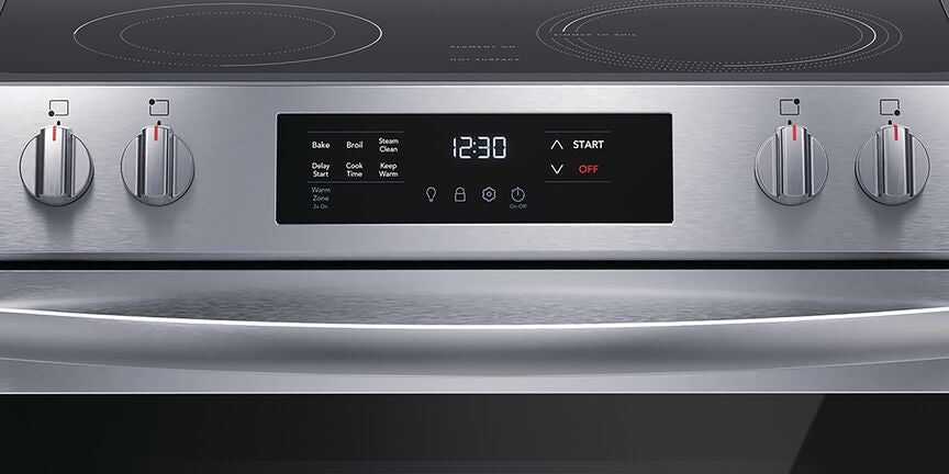Frigidaire Stainless Steel 30" Front Control Electric Range (5.3 Cu.Ft) - FCFE306CAS