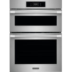 Frigidaire Professional 30" Smudge-Proof Stainless Steel Combination Wall Oven and Microwave with Total Convection and Air Fry (5.3 cu. ft.) - PCWM3080AF