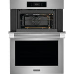 Frigidaire Professional 30" Smudge-Proof Stainless Steel Combination Wall Oven and Microwave with Total Convection and Air Fry (5.3 cu. ft.) - PCWM3080AF