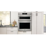 Frigidaire Professional 30" Smudge-Proof Stainless Steel Combination Wall Oven and Microwave with Total Convection and Air Fry (5.3 cu. ft.) - PCWM3080AF