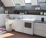 GE Profile White Electric Dryer (7.4 cu. ft.)- PTD60EBMRWS