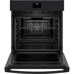 GE Black Stainless Steel 30" Built-in Convection Single Wall oven (5.0 Cu.Ft.) with No Preheat Air Fry - JTS5000DVBB