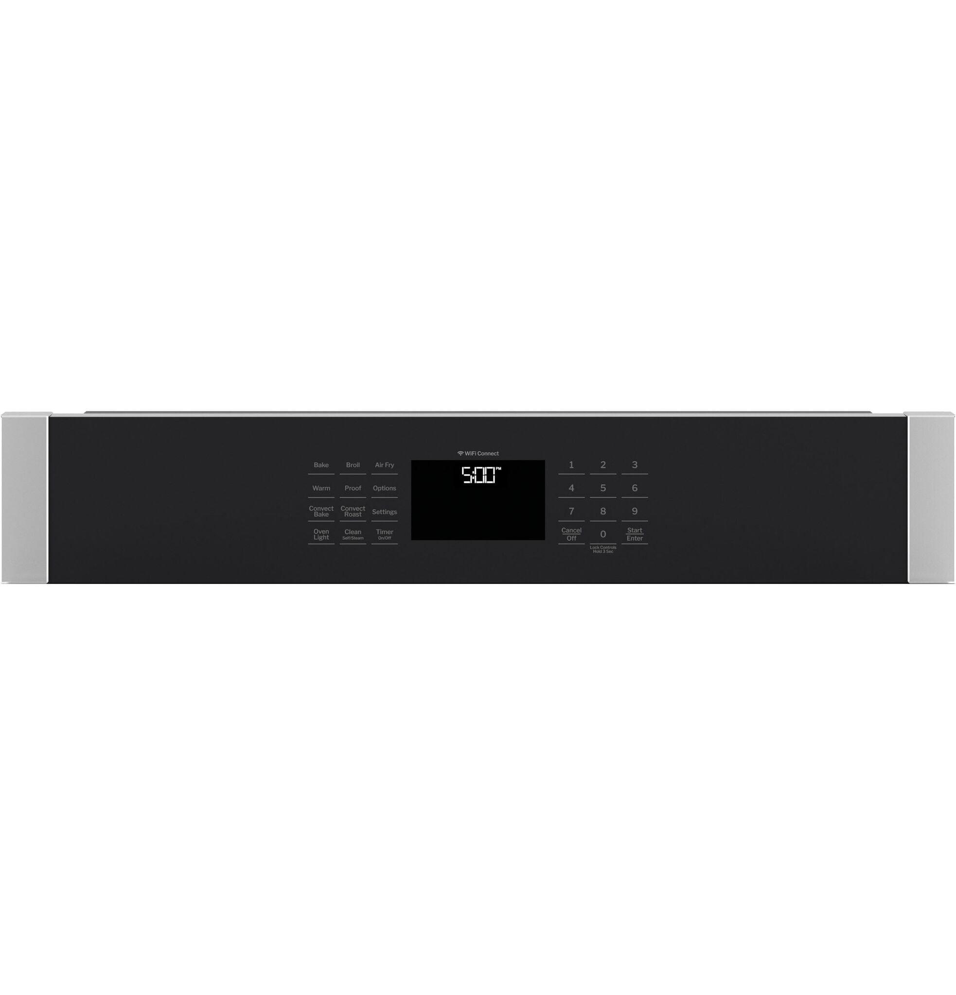 GE Stainless Steel 30" Built-In Convection Single Wall Oven  (5.0 Cu.Ft.) with No Preheat Air Fry - JTS5000SVSS