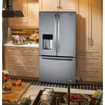 GE Profile Fingerprint Resistant Stainless 33" French Door Refrigerator (23.8 cu ft)- PFE24HYRKFS