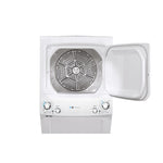 GE White Unitized Spacemaker Washer (4.5 Cu.Ft.) and White Electric Dryer (5.9 Cu.Ft.) - GUD27EEMNWW