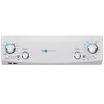 GE White Unitized Spacemaker Washer (4.5 Cu.Ft.) and White Electric Dryer (5.9 Cu.Ft.) - GUD27EEMNWW