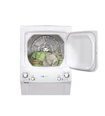 GE White Unitized Spacemaker Washer (4.5 Cu.Ft.) and White Electric Dryer (5.9 Cu.Ft.) - GUD27EEMNWW