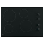 GE Black 30" Knob Control Electric Cooktop- JP3030DWBB