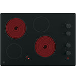 GE Black 30" Knob Control Electric Cooktop- JP3030DWBB