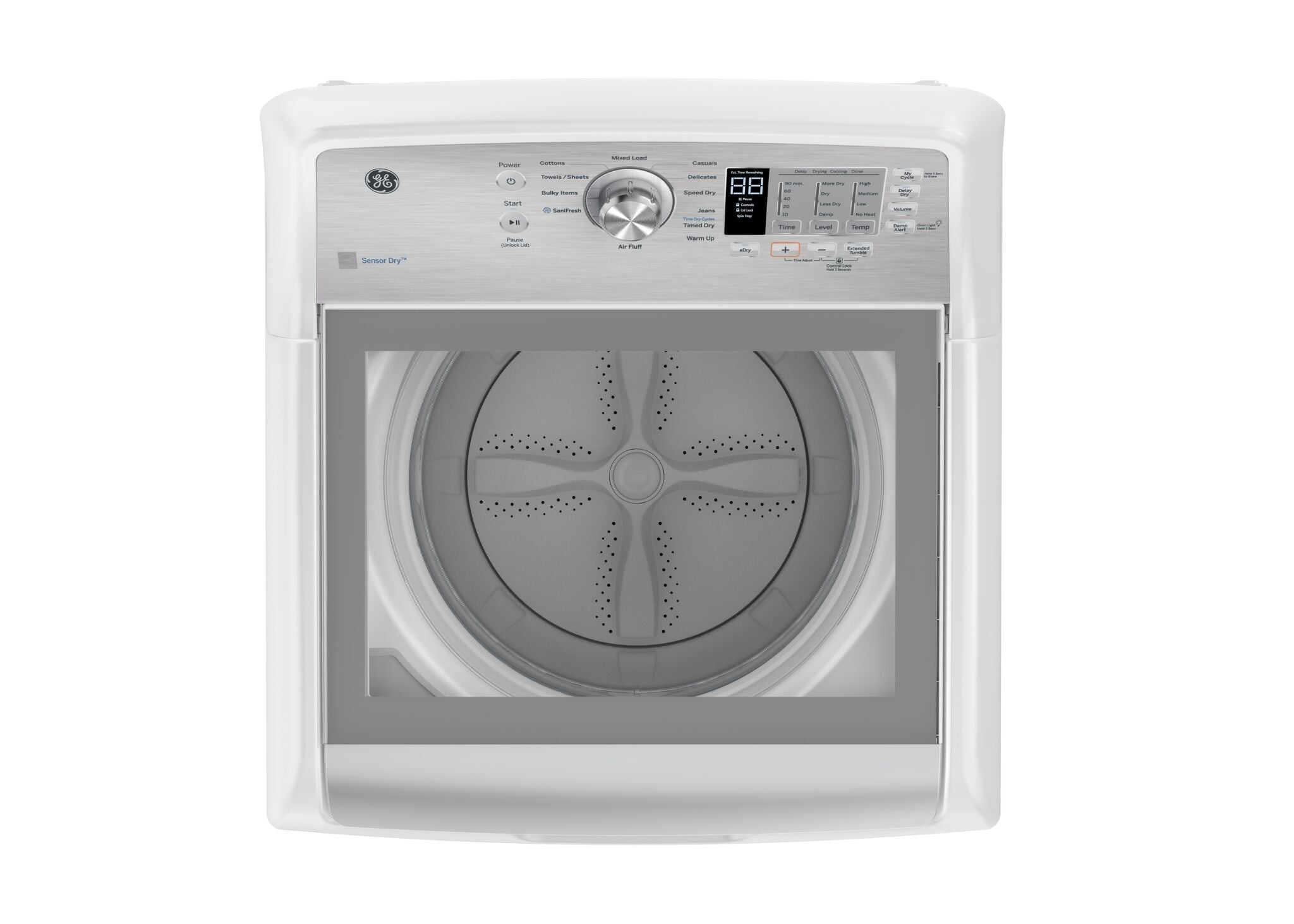 GE White Top-Load Washer (5.3 Cu. Ft.) & GE White Gas Dryer (7.4 Cu. Ft.) - GTW680BMRWS/GTD65GBMRWS