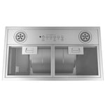 GE Stainless Steel 20" 390 CFM Custom Hood Insert - UVC7300SLSS