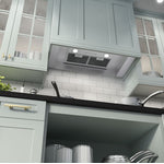 GE Stainless Steel 20" 390 CFM Custom Hood Insert - UVC7300SLSS