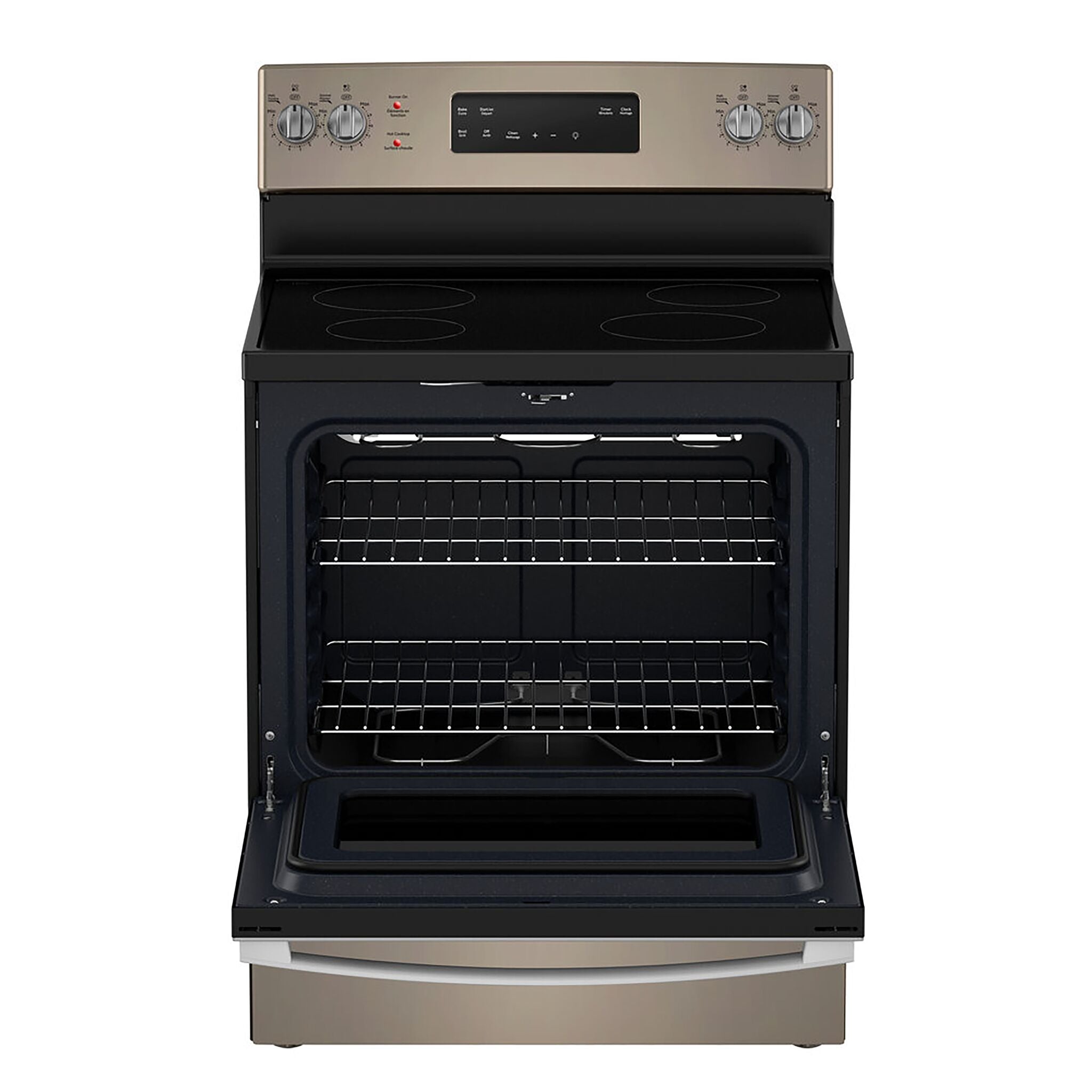 GE Slate Freestanding Electric Convection Range with No-Preheat Air Fry (5.0 Cu. Ft.) - JCB840ETES