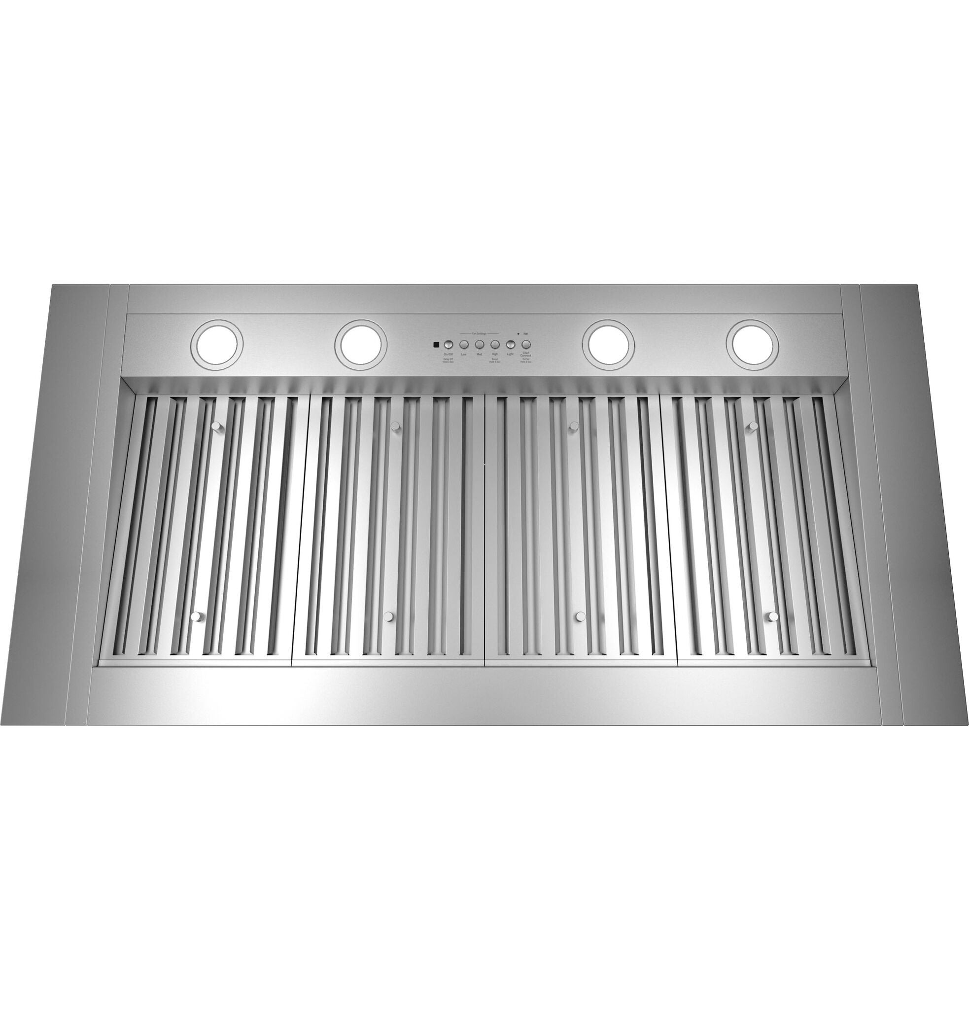 GE Stainless Steel 48" 1200 CFM Custom Range Hood Insert - UVC9480SLSS