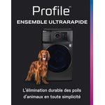 GE Profile Laveuse/sécheuse tout-en-un 5,5 pi³ UltraFastMC, avec pompe à chaleur sans évacuation 28 po graphite charbon PFQ97HSPVDS--