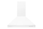 Hauslane Matte White 30" Chimney Range Hood - WM-530WHT-30B