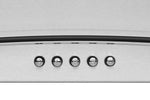 Hauslane Stainless Steel 36" 750 CFM Glass Wall Mount Range Hood - WM-600SS-36
