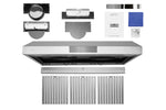 Hauslane Stainless Steel 30" 860 CFM Under Cabinet Range Hood - UC-PS18SS-30