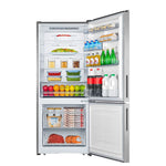 Hisense Fingerprint Resistant Titanium 28" Counter Depth Bottom Mount Fridge (15 Cu.Ft.) - RB15A2CSE