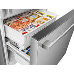 Hisense Fingerprint Resistant Titanium 32" Counter-Depth Bottom Mount Fridge (17 Cu.Ft) - RB17A2CSE