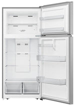 Hisense Fingerprint Resistant Silver 30" Top-Freezer Fridge (18 cu. ft.) - RT18A2FSD