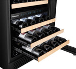 Hisense Stainless Steel Dual Zone Freestanding or Built-In Wine Fridge 46 Bottle -  HWD46029SS