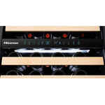 Hisense Stainless Steel Dual Zone Freestanding or Built-In Wine Fridge 46 Bottle -  HWD46029SS