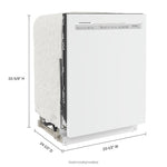 KitchenAid White Dishwasher with ProWash™ (47 dBA) - KDFE104KWH