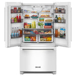 KitchenAid White Counter-Depth French Door Refrigerator (20 Cu.Ft.) - KRFC136RWH