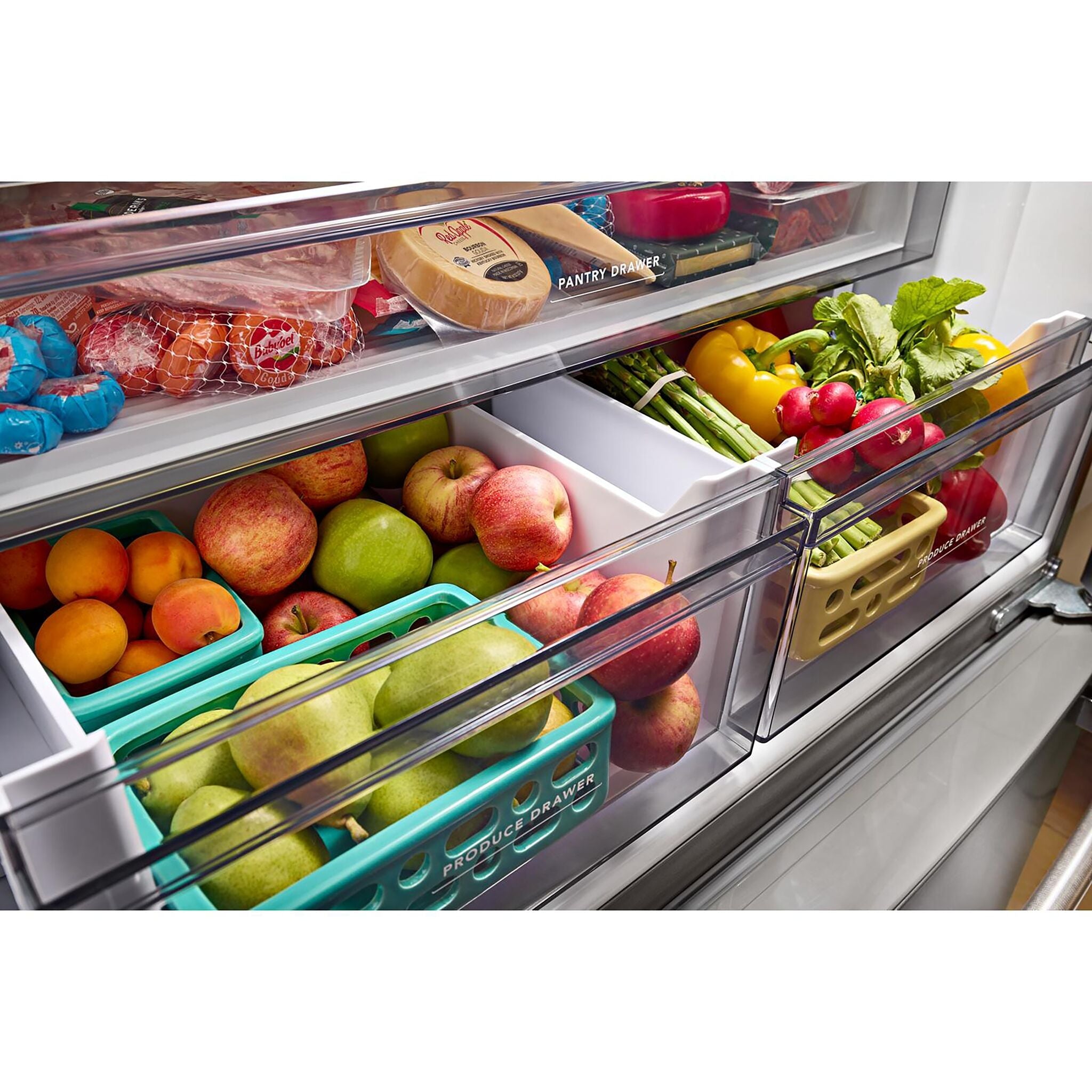 KitchenAid Fingerprint Resistant Black Stainless Counter-Depth French Door Refrigerator (20 Cu.Ft.) - KRFC136RBS