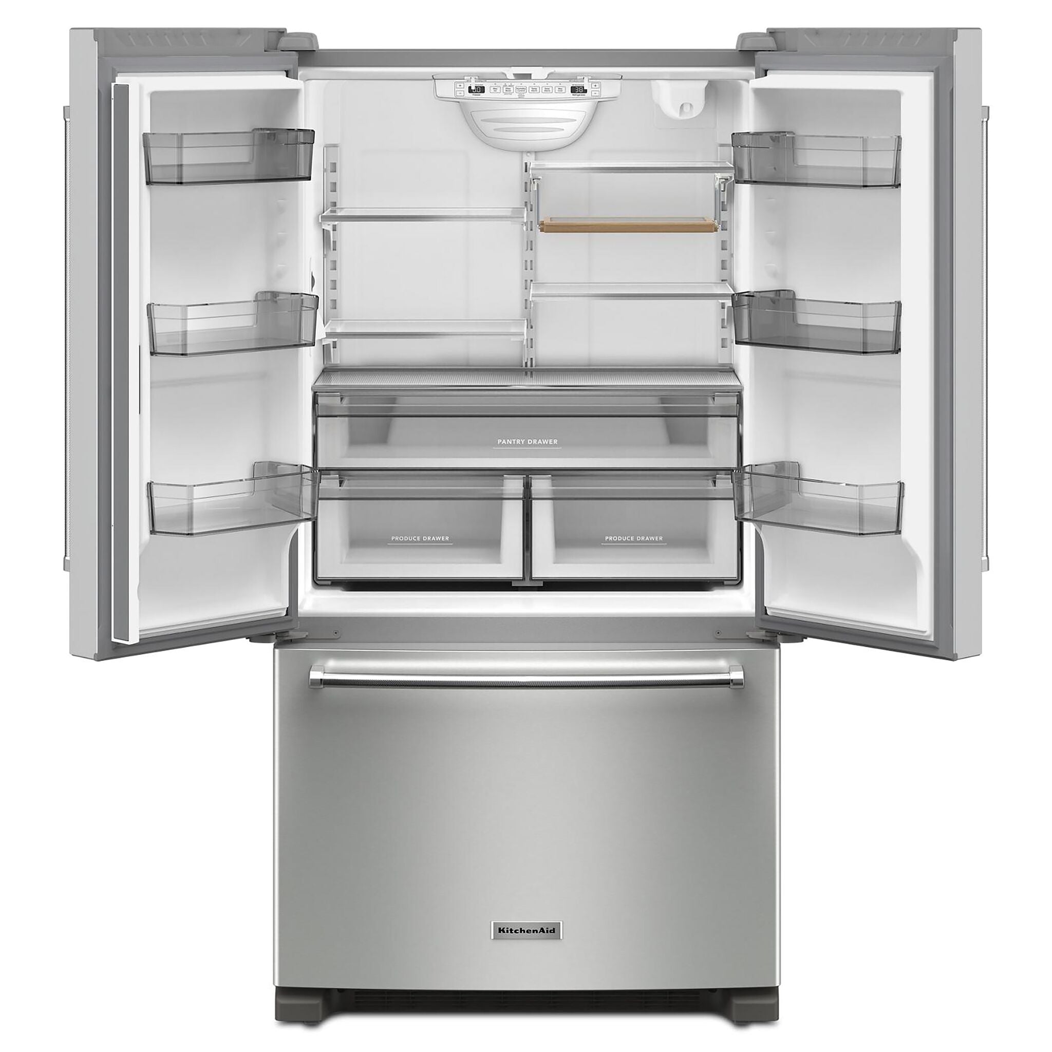 KitchenAid Fingerprint Resistant Stainless Steel Counter-Depth French Door Refrigerator (20 Cu.Ft) - KRFC136RPS