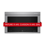 KitchenAid Four micro-ondes 1,1 pi cu avec hotte intégrée acier inoxydable PrintShieldMC YKMMF730PPS--